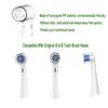 HORNORM Electric Toothbrush Travel Case for Oral-B Toothbrushes & 6Pcs Reusable Toothbrush Head Covers Compatible with Oral B Electric Toothbrush Heads (White) view 4