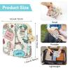 Amabro Sanitary Napkin Storage Bag, 2PCS Period Bags Cute Sanitary Pad Storage Pouch Tampon Pantyliners Menstrual Purse Daisy Zipper for Women Teen Girls School Travel Feminine Product(Tower) view 3