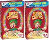 Lucky Charms Cereal with Marshmallows, Gluten Free Cereal Made with Whole Grain, Family Size, 18.6 oz (Pack of 2) view 1
