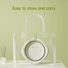 Bellglee 3-Pack Collapsible Wash Basin Set, Baby Kids Foldable Small Wash Basin, Portable Plastic Basins for Bottles, Travel, Camping, Laundry view 4