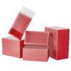 BENECREAT 12 Pack Red Rectangle Drawer Kraft Boxes, 17.2x10.2x4.2cm/6.77x4.02x1.65 inch Present Packaging Boxes with Frosted PVC Windows for Chocolates, Handmade Soap, Cosmetic Samples view 1