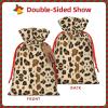 MyPiky Animal Leopard Print Christmas Gift Bags,Gift Wrap Bags 8.3x11.8 Inch Storage Bag For Thanksgiving Party view 3