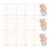 BENECREAT 20PCS Transparent PVC Favor Boxes, 2.36x2.36x4.76 inch/6x6x12cm Rectangle Clear Plastic Containers for Christmas, Wedding, Party, Birthdays Favors view 1