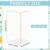 BENECREAT 20PCS Transparent PVC Favor Boxes, 2.36x2.36x4.76 inch/6x6x12cm Rectangle Clear Plastic Containers for Christmas, Wedding, Party, Birthdays Favors view 2