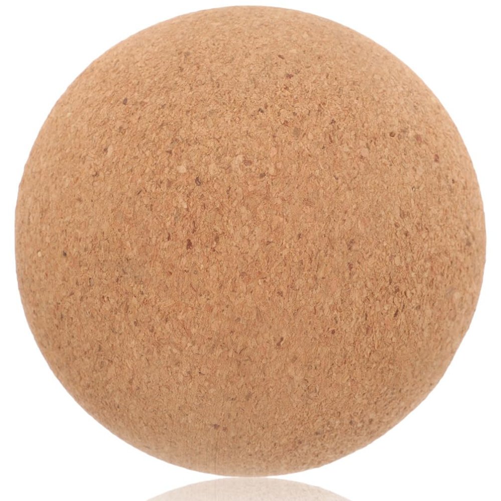 BESPORTBLE Cork Massage Natural Material Myofascial Release for Neck Back and Foot Relief Lightweight Yoga Roller for Muscle and Fitness Use