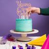 Rose Gold Glitter Young & Sweet Only 17 Cake Topper, Dancing Queen 17/Happy 17th Birthday/Holy Shit You're 17, Funny 17th Birthday Party Decorations view 4
