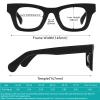 FYTOO Fashion Reading Glasses 2.0 for Women Men Black Square Readers Blue Light Blocking Eyeglasses Anti UV/Eye Strain Joule FT1427 view 3