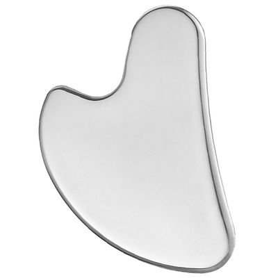 Beaupretty Facial Guasha Board Heart Shaped Massager Stainless Steel Tool Facial Massage Tools
