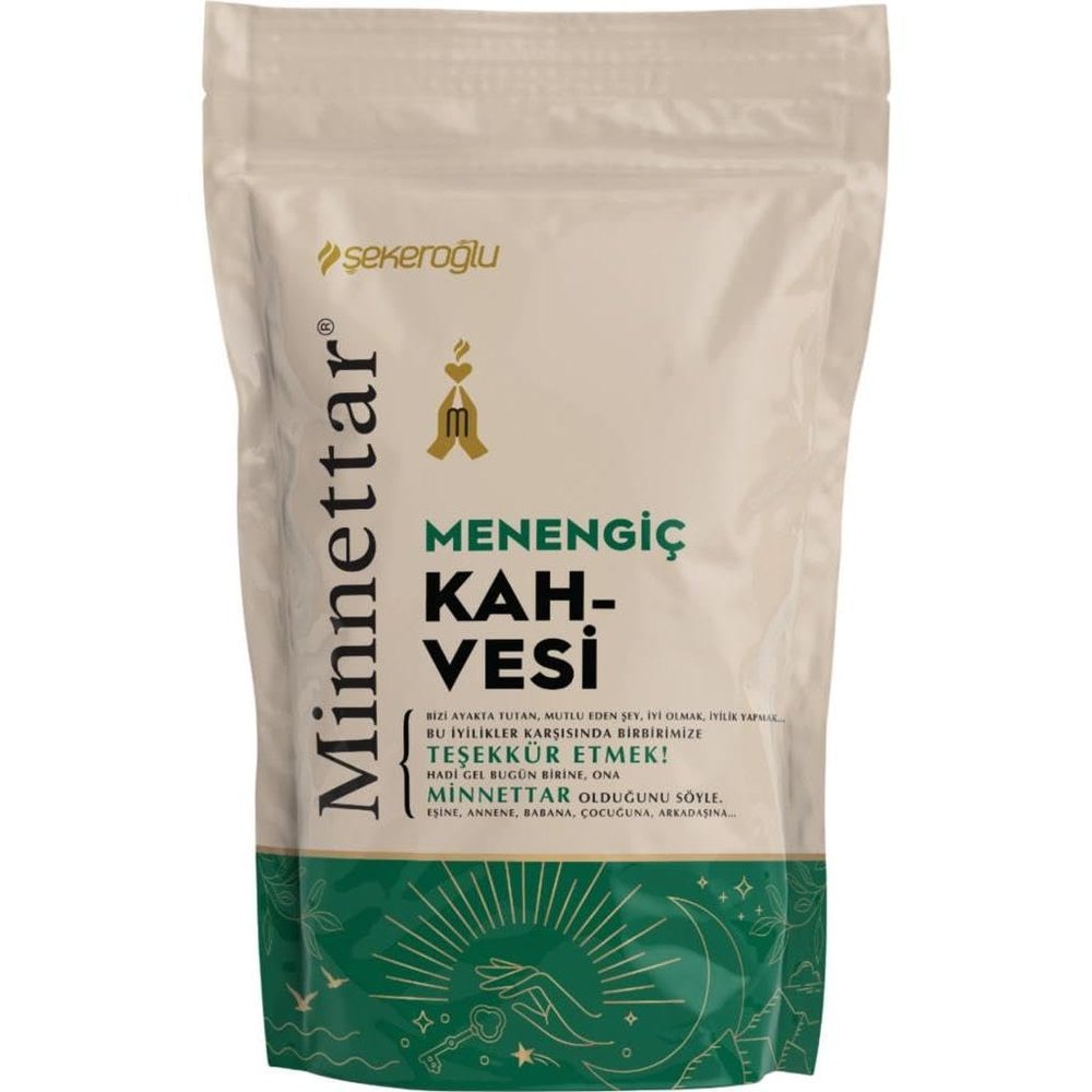 ekerolu Minnettar Menengic Coffee Naturally Caffeine-Free Wild Pistachio Drink with Creamy Texture and Nutty Aroma | For Cezve & Coffee Machines | 165g / 5.82oz