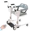 Transfer Wheelchair Electric Waterproof Lift Wheelchair, Lift Transfer Machine with 180 Split Seat and Bedpan, for Elderly and Disabled Lift Transfer Chair for Home view 1