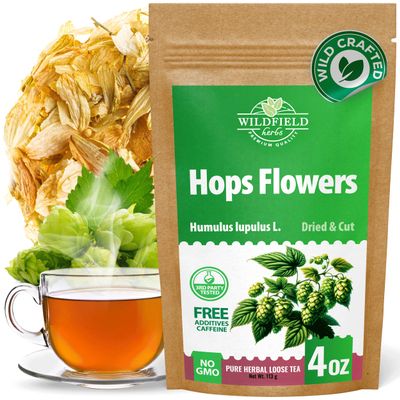 4 oz. Hops Herb Dried Tea Hops Flowers Herbal (Humulus Lupulus L.) - 113 Gramm Herb Tea Lupulo Entero