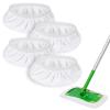 4 Pack Reusable Mop Refill Pad Suitable for Swiffer Sweeper Wet Mop,Strong Adsorption Power, Microfiber Mop Refills Pads,Dry Wet Pad Refills for 10-12 inch Sweeper Mops,Washable Duster Mopping Refills view 1
