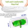 4 Pack Reusable Mop Refill Pad Suitable for Swiffer Sweeper Wet Mop,Strong Adsorption Power, Microfiber Mop Refills Pads,Dry Wet Pad Refills for 10-12 inch Sweeper Mops,Washable Duster Mopping Refills view 2