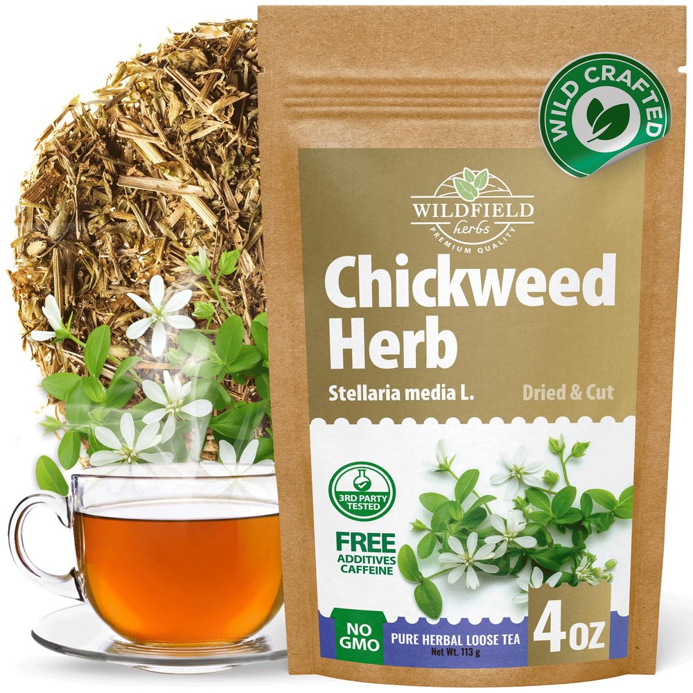4 oz. Chickweed Herb Chickweed Tea (Stellaria Media) - 113g (4 oz) Herbal Tea Hierba De La Gallina Capiqui