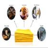 100 Pack Extra Large Original German Shammy Cloths Chamois Towels Super Absorbent for Pets, Parenting Tool Cleaning for Home and Commercial Use Wholesale Bulk (Orange) view 3