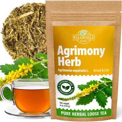 4 oz. Agrimony Herb Dried Cut Agrimony Flower Tea (Agrimonia Eupatoria L.) - 113g Agrimonia Herbal Tea Flor De Hierba De San Guillermo