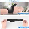 Thumb Wrist Brace Compression Stabilizer Thumb Support Spica Splint for Carpal Tunnel, Arthritis, Tendonitis and TFCC Pain Relief - Women & Men - Fits Left or Right Hand - Breathable, Soft Large view 4