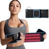 Red Light Infrared Therapy Belt: Pain Relief Device LED Red Light Therapy Lamp Near Body Large Pad Wrap with Timer Control for Back Shoulder Waist Muscle Black view 1