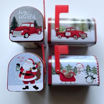 Eileen's Pralines Praline Bars 5 Pack Christmas Mailbox Tins