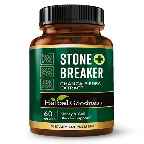 Herbal Goodness Chanca Piedra Capsules 60ct - Chanca Piedra Stone Breaker for Kidney and Gallbladder Health Support - Supports Kidney Function and Gallbladder Wellness - 1 Bottle