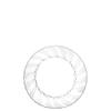 EcoQuality Disposable 6" inch Round Clear Plastic Plates - Glass Like Design Party Plates, Heavy Duty Small Disposable Dessert Plates, Salad Plate, Weddings, Serveware (108 PACK) view 1