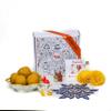 Desi Favors Adorable Hindu Diwali Gift Box - Besan Laddo Diwali Gift Hamper, Diwali Gift Boxes, Diwali sweet Box, Diwali sweets, Diwali Cards, Hindu Diwali Box view 2