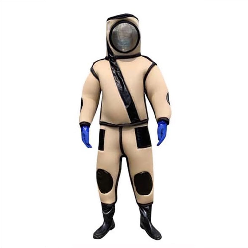 Bee Suit Full Body Breathable one Piece Protective Clothing (Color : Beige, Size : Medium)