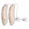 Hearing aids for Seniors, invisible rechargeable hearing aids, suitable for adults with hearing loss, digital hearing aid volume controls (Brown) view 1