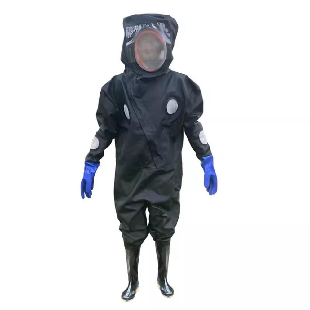 Bee Suit Upgraded and Thickened PU Anti bee Suit with Strong Breathability (Color : Black, Size : XX-Large)