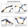 REAVEE 3 Pack Oversized Reading Glasses for Women Large Frame Extra Wide, Blue Light Blocking Readers Stylish Square Thick Eyewear, Black+Leopard Blue+Blue Yellow, 3.0 view 4