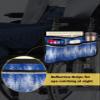 Abstract Blue,Wheelchair Side Bag, Wheelchair Walker Armrest Bags with Cup Holder & Reflective Stripes, Mobility Scooter Walker Rollator Wheelchair Accessories Modern Minimalist Oil Painting Art view 4