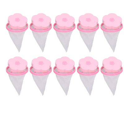 10Pc er-Type W shing M chine Flo ting Lint Mesh B g H Filter Net Pouch, Flo ting pet Fur C tcherFlo ting W shing M chine Filter W sher Lint Tr p()