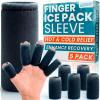 Arctic Flex Finger Ice Pack Sleeve - (5 Pk) Compression Sleeves for Arthritis, Trigger Finger & Pain Relief - Hot and Cold Gel Therapy Treatment for Joints & Thumb - Support Wrap for Swelling view 1