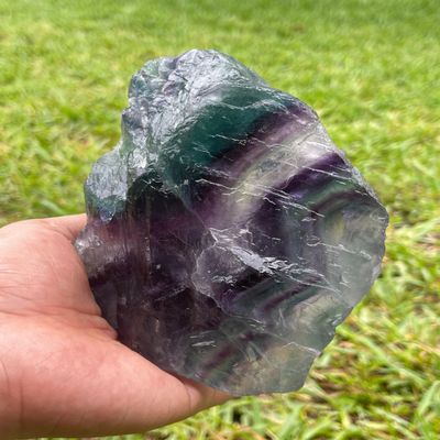GAF TREASURES Jumbo Rainbow Fluorite Rough Stones, Natural Rainbow Fluorite, Raw Fluorite Crystals (3-4 lbs)