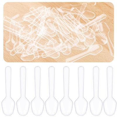 1000 Count Plastic Clear Teaspoons Disposable Mini Dessert Ice Cream Soup Spoons for Tasting Sampling Appetizers Home Party Picnics Restaurant