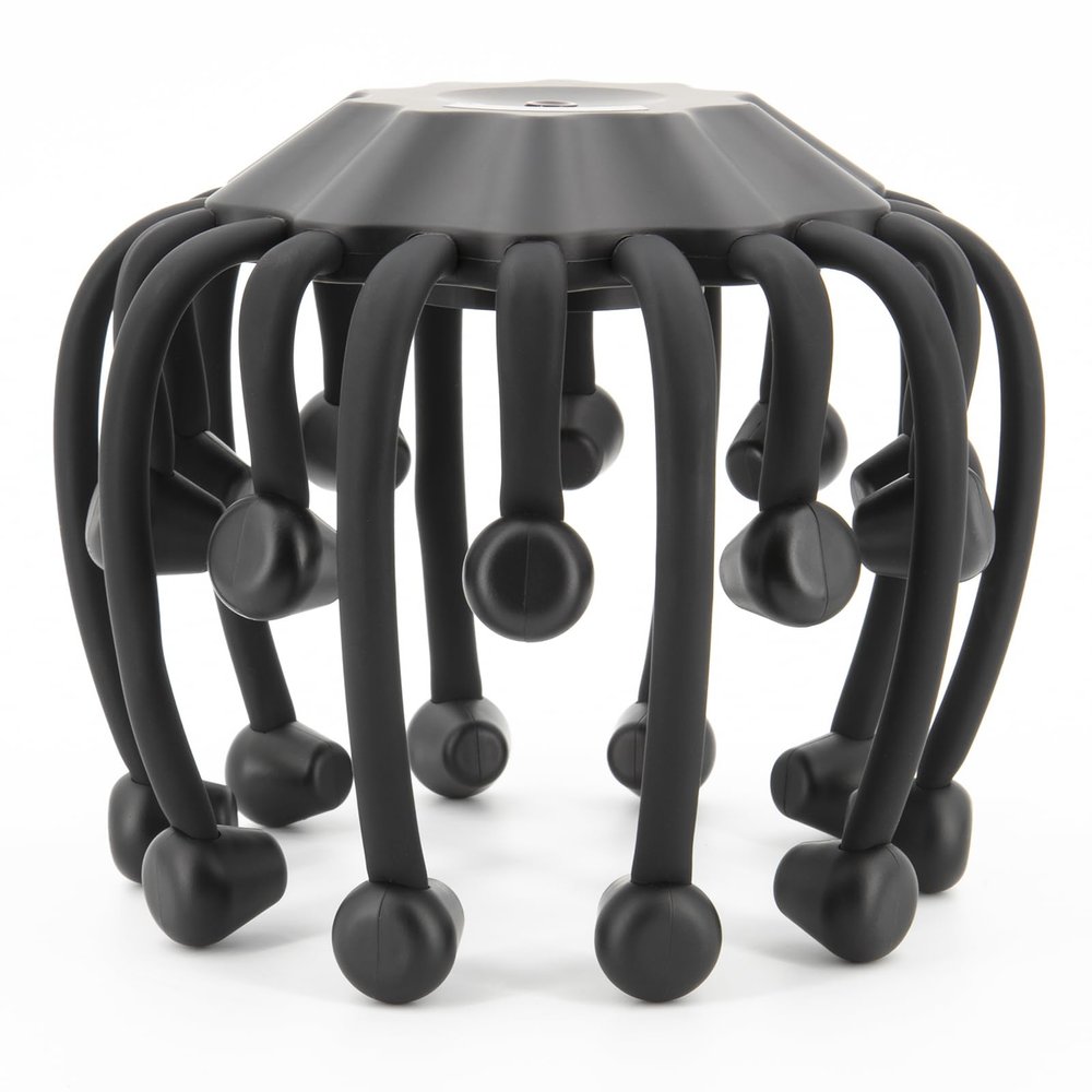 JIEJUNJIE Electric Scalp Massager - Octopus Head Massager Stress Relax, 20 Claw Multi-Configuration Array Vibrating Nodes, 5 Modes, Bluetooth Music, Hair Scalp Relaxation, Fatigue Relief