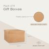 Boxes Craftory Pack of 5 Gift Boxes with Lids (11.81 x 11.81 x 7.87 inch) - Ideal for Christmas, for Bridesmaid Proposal and Presents - Havana Large Gift Box view 2