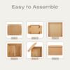 Boxes Craftory Pack of 5 Gift Boxes with Lids (11.81 x 11.81 x 7.87 inch) - Ideal for Christmas, for Bridesmaid Proposal and Presents - Havana Large Gift Box view 4