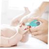 Toyvian Baby Nail Trimmer Magnifying Glass Safe Clipper for Infants Baby Nail Care Tool Stainless Steel Material Random view 3