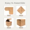 Boxes Craftory Set of 10 Gift Boxes for Presents (7.87 x 7.87 x 7.08 inch) - Ideal for Christmas, For Clothes, Bridesmaid Proposal - White Leather view 4