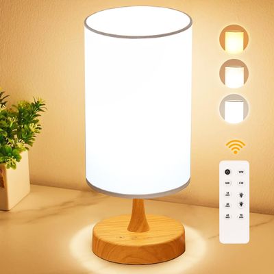 OYADISIIOP Light Therapy Lamp, 10000 Lux Daylight Lamp with 3 Color Temperatures, Adjustable Brightness, Timer & Memory Function, Sunlight Lamp with Remote Control(Grain Base White Shade)