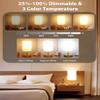 OYADISIIOP Light Therapy Lamp, 10000 Lux Daylight Lamp with 3 Color Temperatures, Adjustable Brightness, Timer & Memory Function, Sunlight Lamp with Remote Control(Grain Base White Shade) view 4