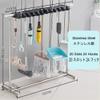 Racks Movable Commercial Stainless Steel Mop Rack,Mop and Broom holder,Floor Standing Mop Broom Holder Cleaning Tool Rack, Umbrella Stand,Schools,Factories,Hospitals,Garage,Home Organization Must Have view 2