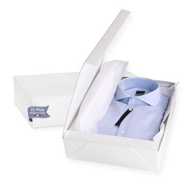 Boxes Craftory Pack of 10 Gift Boxes for Presents (13.77 x 11 x 3.14 inch) - Ideal for Bridesmaid Proposal Boxes and Wedding Gift Boxes | White Leather