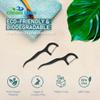 Clean Idea EcoFlossers Charcoal 300ct, Eco Friendly Flossers for Adults & Kids, Everyday Dental Floss Picks, Easy on Gums Floss Picks for Teeth, Tooth Flossers view 4