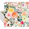 80Pcs Floral Paper Napkin Spring Rose Flower Disposable Luncheon Napkin Dessert Dinner Hand Napkin for Wedding Baby Shower, 6.5 x 6.5 Inch view 1