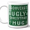 Aadhvika Name Christmas Gift. Personalized Ugly Christmas Sweater Coffee Mug. Funny Custom Xmas Gift, Stocking Stuffer For Friends, Coworkers And Person Who Has Everything. 11 Ounces. view 1