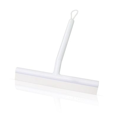 11-Inch Floor Cleaning Broom, Handle Flexible Rubber Broom Wiper, Patio, Garage, Shower Door, Window and Bathroom