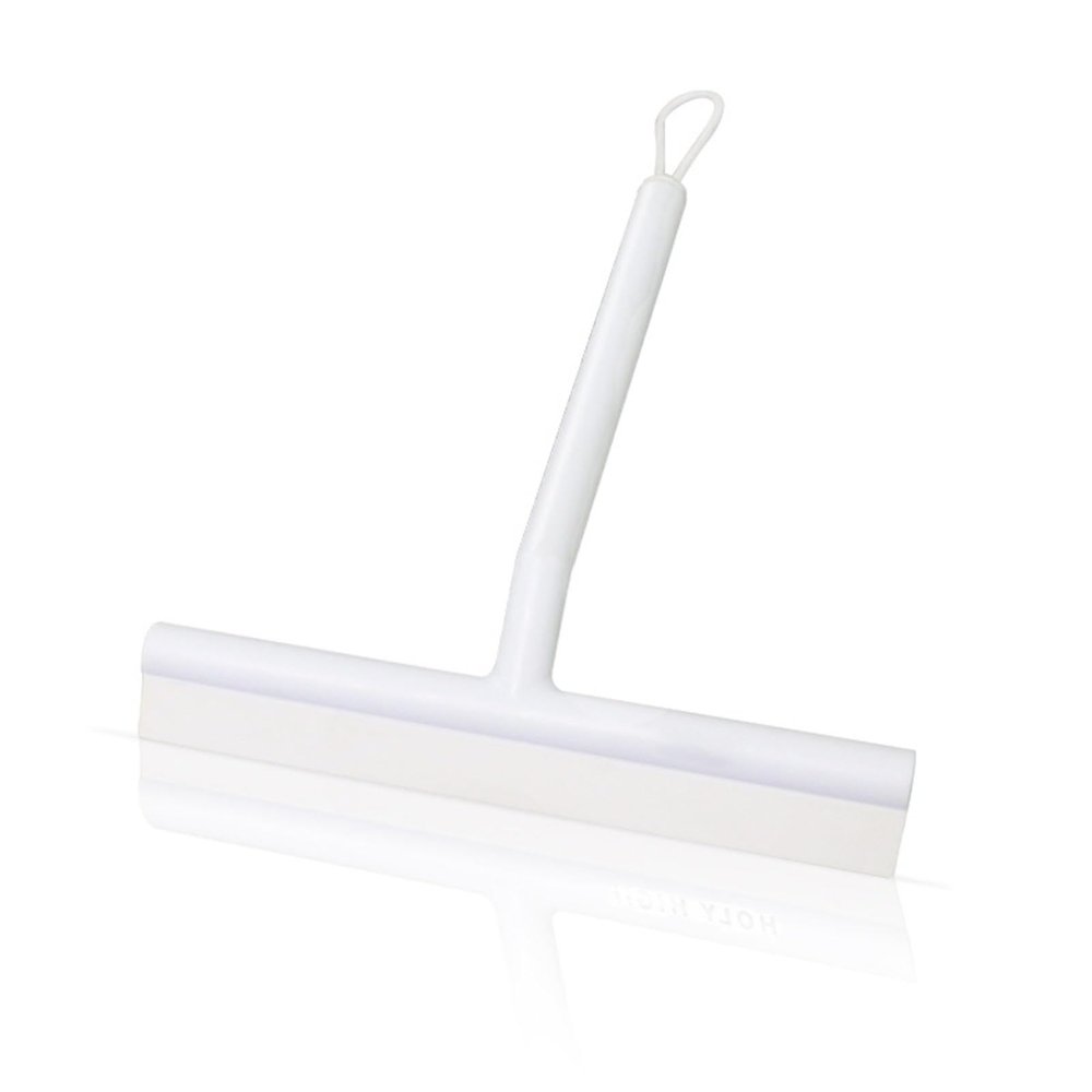 11-Inch Floor Cleaning Broom, Handle Flexible Rubber Broom Wiper, Patio, Garage, Shower Door, Window and Bathroom