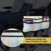 Abstract Geometric,Wheelchair Side Bag,Wheelchair Walker Armrest Bags with Cup Holder & Reflective Stripes,Mobility Scooter Walker Rollator Wheelchair Multi Gradual Minimalist Stripes Modern Art view 4